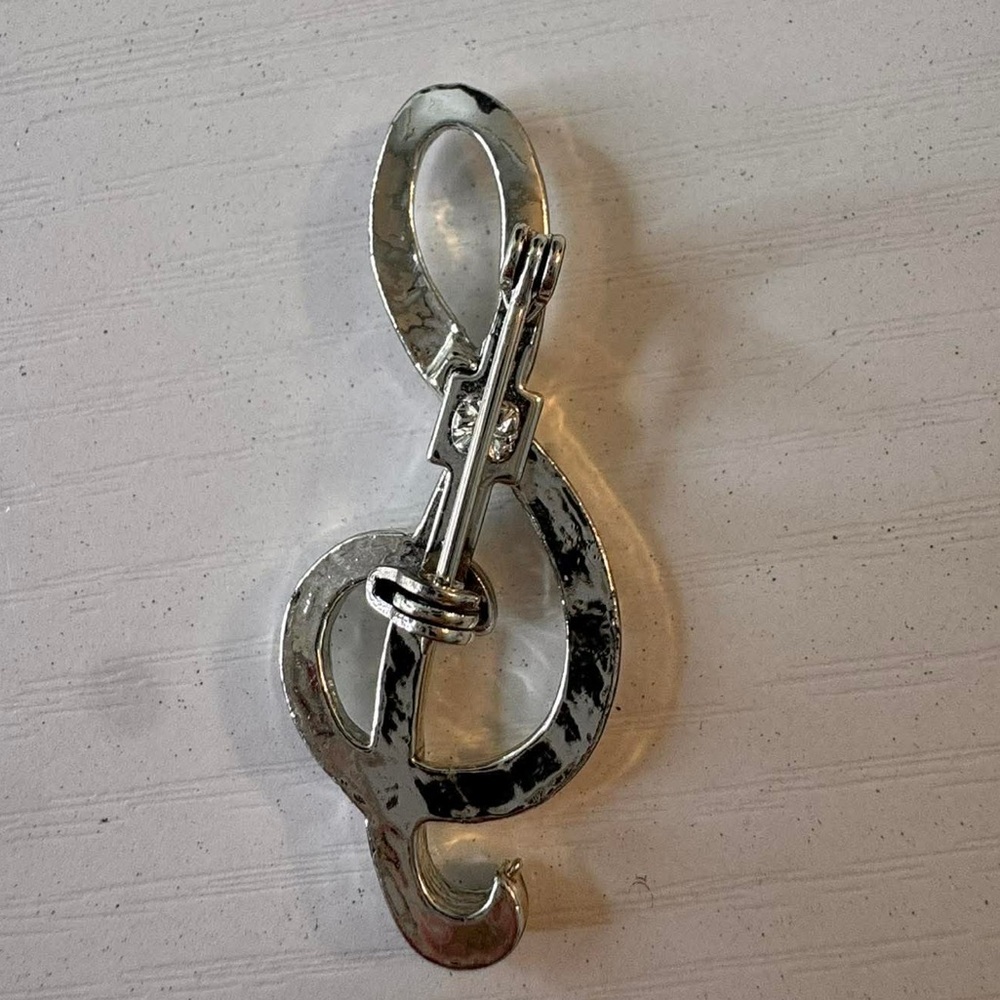 Music note brooch - Picture 3 of 3